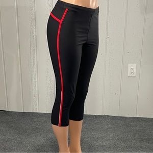 * Xersion Women’s Black & Red High Rise Fitted Leggings Sz M